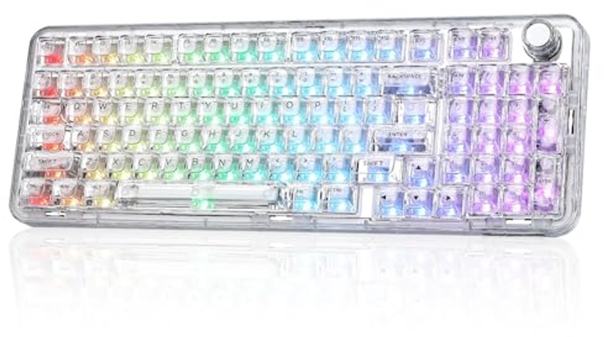Draadloos Mechanisch Gaming Toetsenbord met Hot-Swap Functie en RGB-Effecten