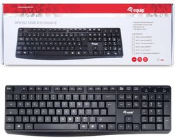 Bekabeld USB Toetsenbord met Internationale (QWERTY) Lay-out voor Kantoor en Thuis