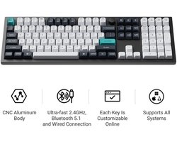 Keychron Q6 Max QMK/VIA toetsenbord banana switch