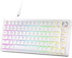 75% Mechanisch Gaming Toetsenbord met RGB Verlichting - Programmeerbaar, Hot-Swappable en Volumeknop
