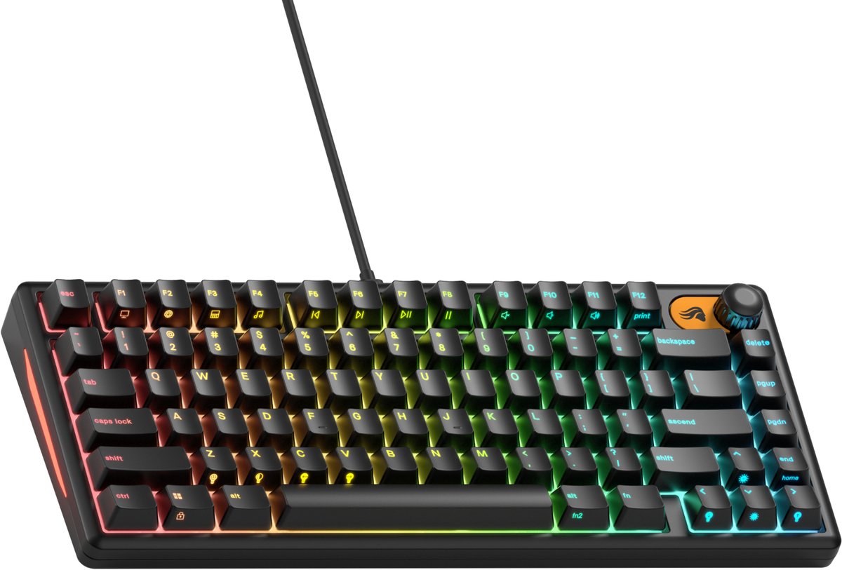 Glorious Gaming GMBK - Bedrade Gaming Toetsenbord - 75% - RGB - QWERTY - Zwart