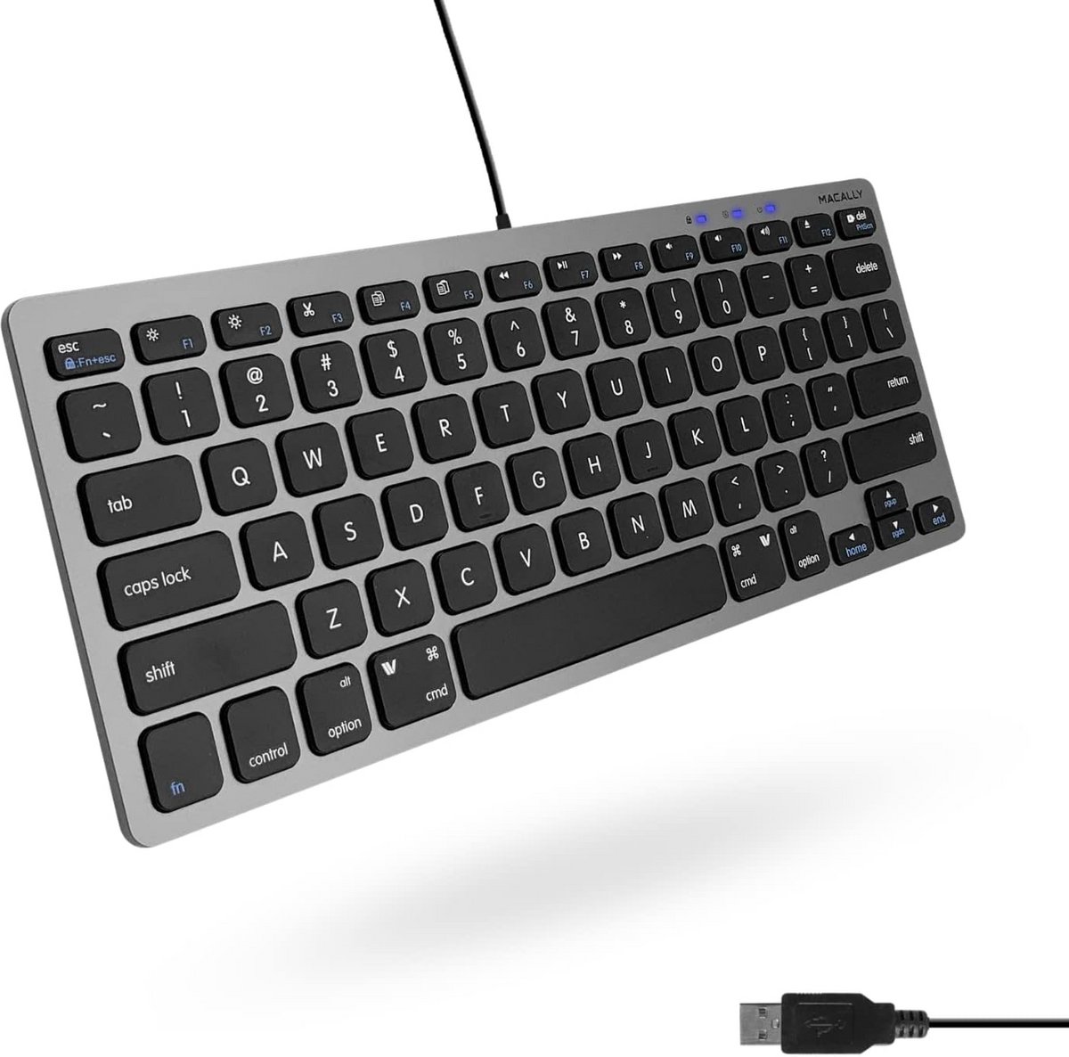 Compact USB-A Toetsenbord voor Mac met QWERTY Indeling