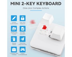 Mini Mechanisch Gaming Toetsenbord met Programmeerbare Macro's en Antislip Design