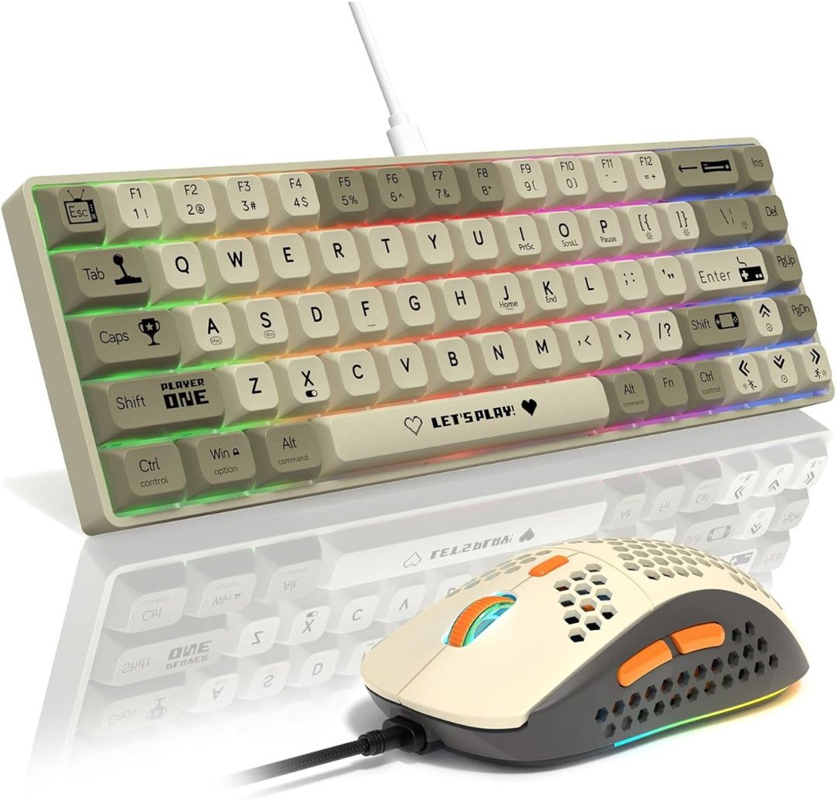 MKSS® Mechanical Keyboard - Mechanisch Toetsenbord Gaming - Bruin