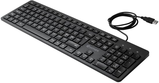 Gearlab GLB211102 toetsenbord USB QWERTY Scandinavisch Zwart