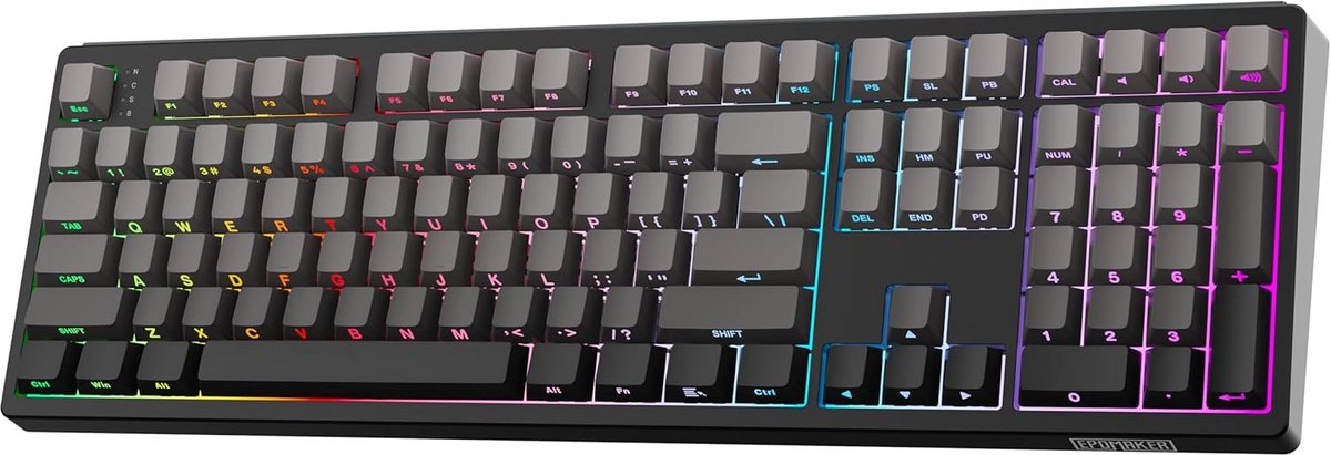 Full-size 108-toetsen Mechanisch Toetsenbord met Gasket Mount en Hot-Swap