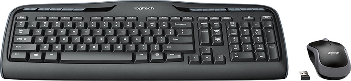 Logitech Wireless Combo MK330 toetsenbord USB QWERTY Engels Inclusief muis Zwart
