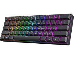 Compact 60% Mechanisch Gaming Toetsenbord met RGB Verlichting voor PC en Mac