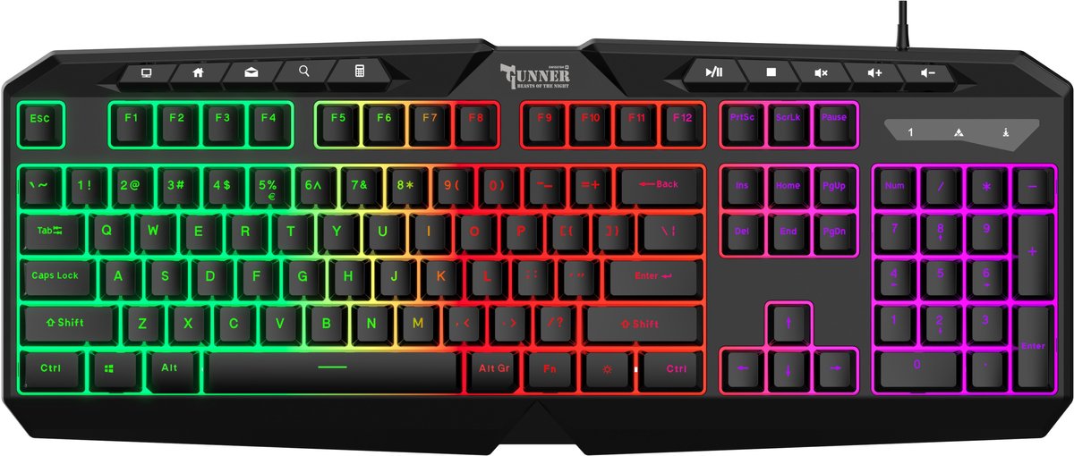 Swissten Gunner Gaming Keyboard - 59107210 - Black