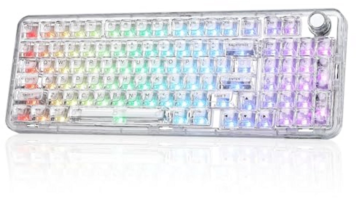 Draadloos Mechanisch Gaming Toetsenbord met Hot-Swap Functie en RGB-Effecten