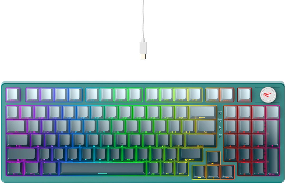 Havit KB899L toetsenbord Gamen USB QWERTY
