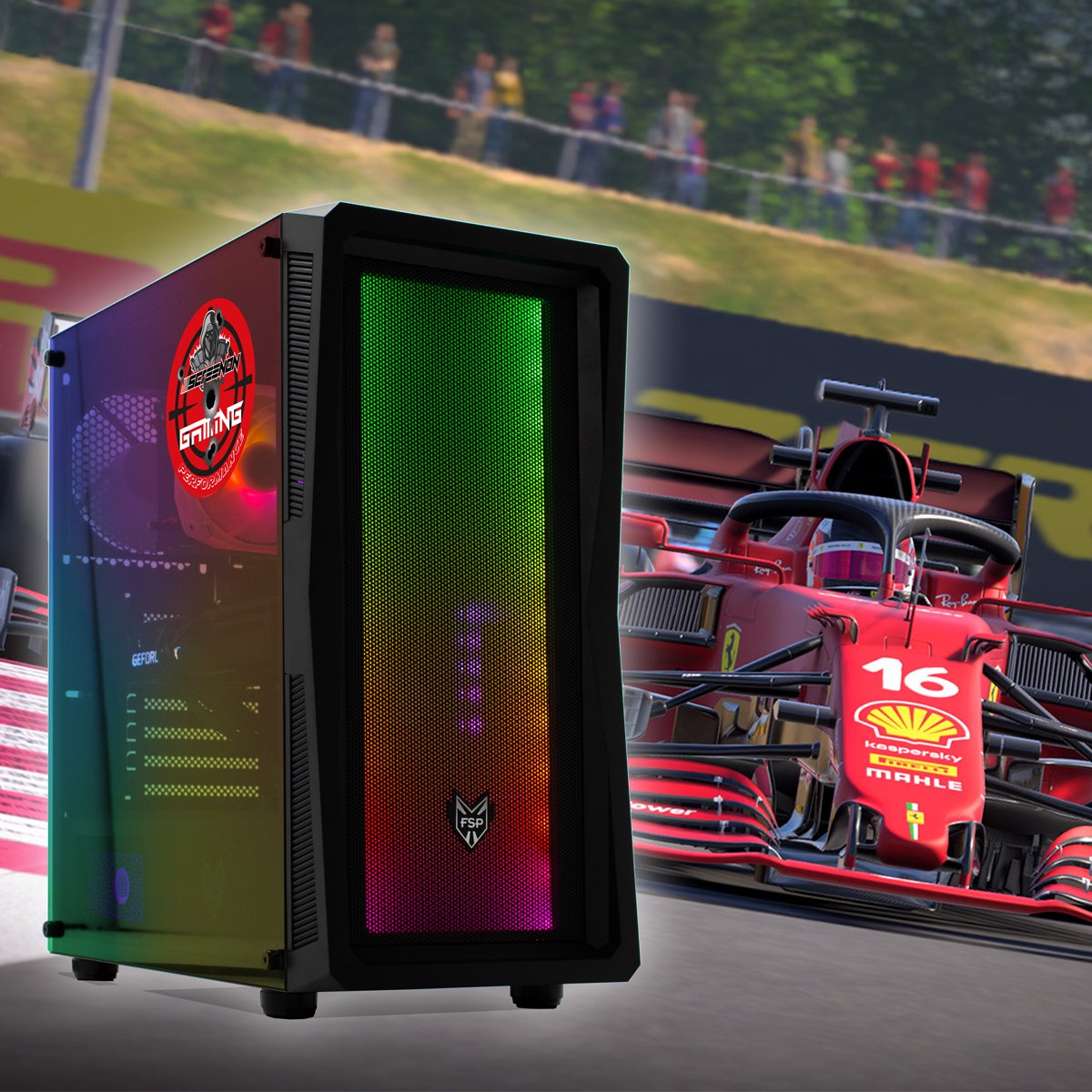 ScreenON - Racing Simulator - GamePC.V2RSAL - Ryzen 7 - 1TB M.2 NVMe SSD - RTX 3070