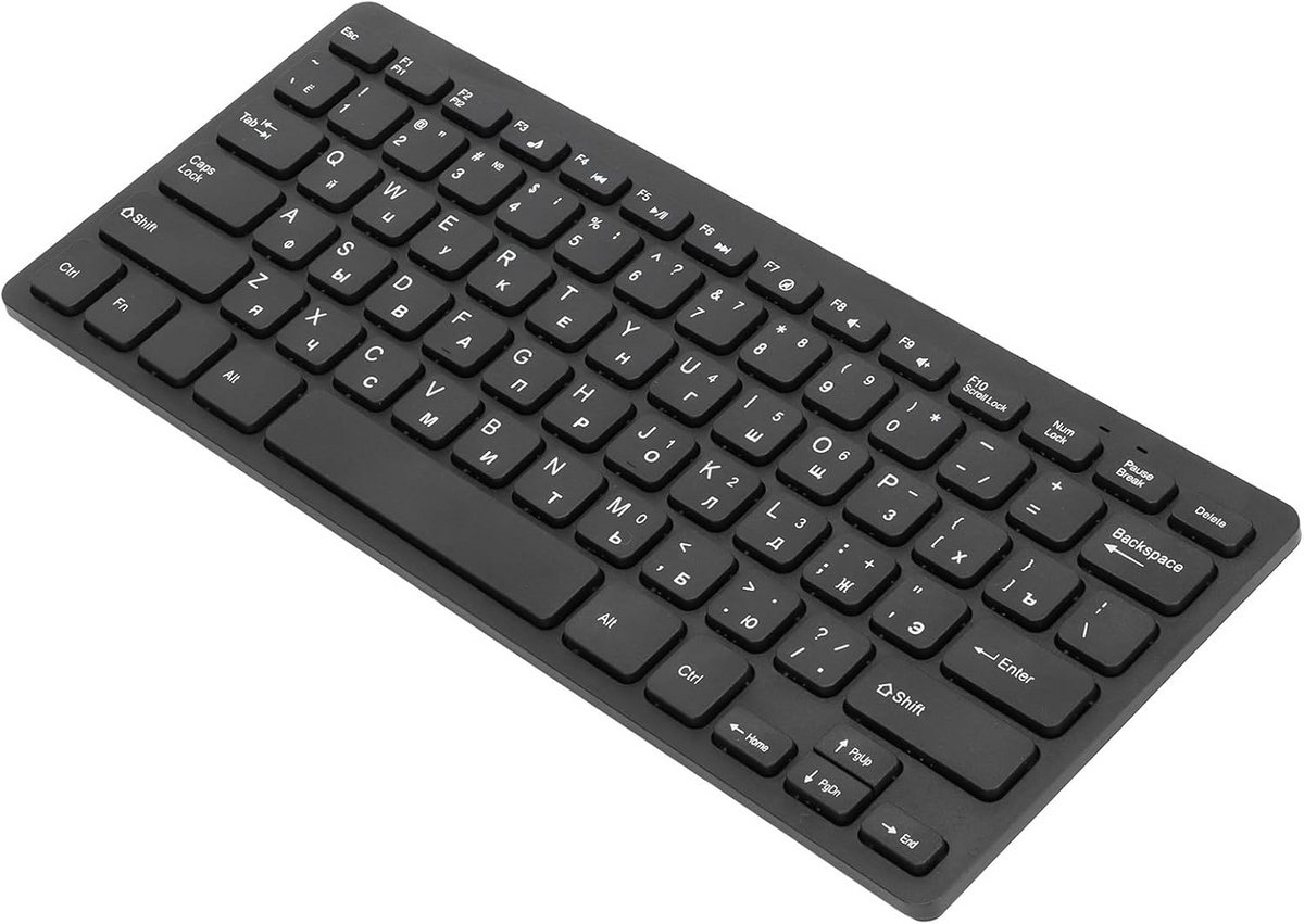 Compact USB Bedraad Toetsenbord met 78 Toetsen - QWERTY/AZERTY Layout Geschikt voor PC en Laptop