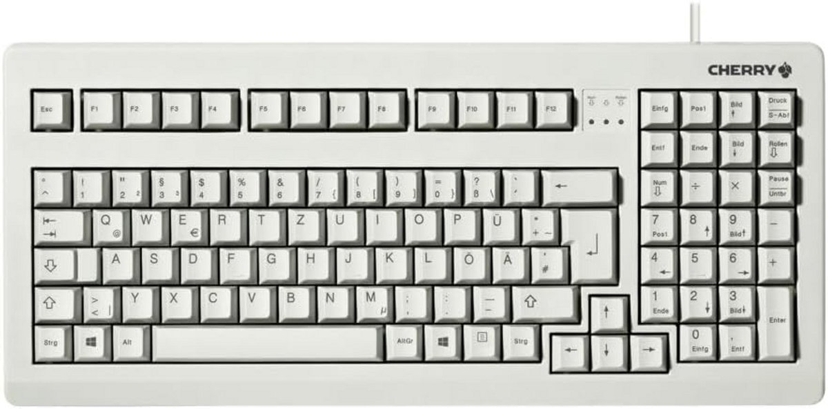 Compact PC Toetsenbord 19 Inch - PS/2 QWERTY - Solide en Duurzaam