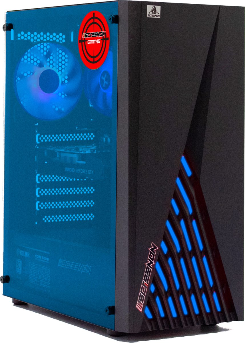 Basis Game PC V2.0 - Ryzen 5 - 8GB DDR4 - 240GB M.2 SSD - Windows 11 Pro - Radeon RX 550 - Blauw