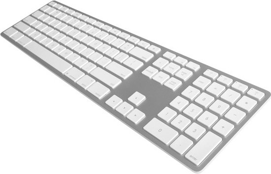 Matias FK418BTLS RGB Backlit Wireless Aluminum Keyboard - Zilver - Mac