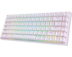 Draadloos Mechanisch Gamingtoetsenbord - 75%, RGB Verlichting, Hot-Swap Compatibel