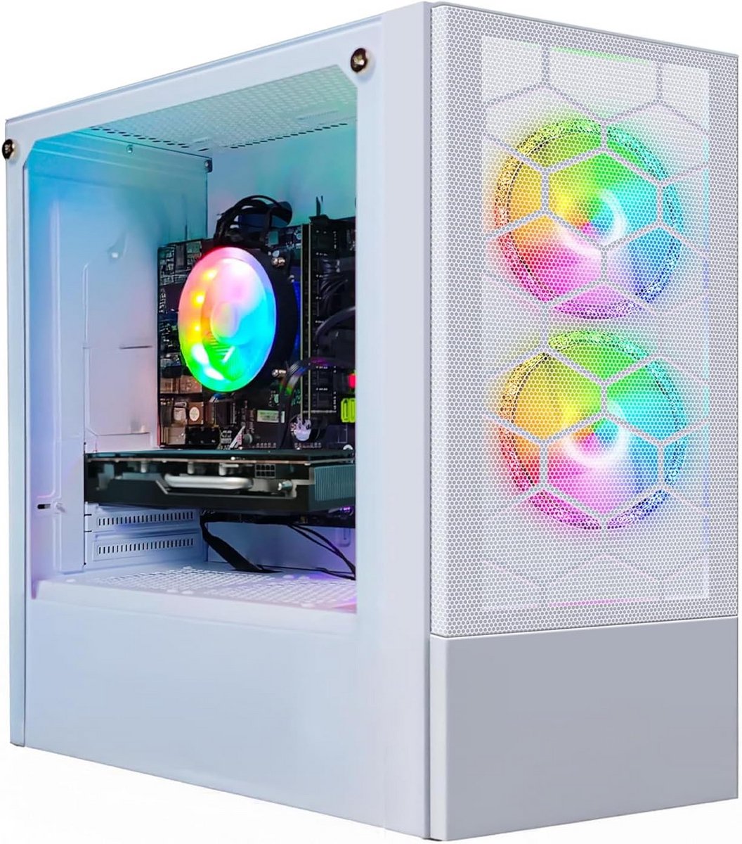 Krachtige Gaming PC met Ryzen 5, 16GB RAM en 512GB SSD, Inclusief Windows 11 Pro