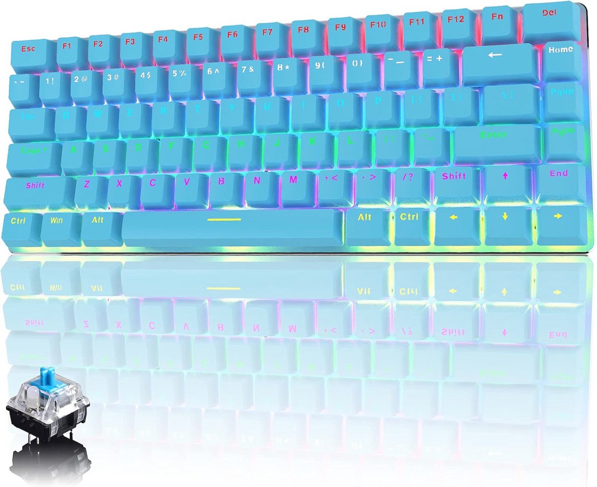 Compact Mechanisch Toetsenbord met LED Achtergrondverlichting en Anti-Ghosting