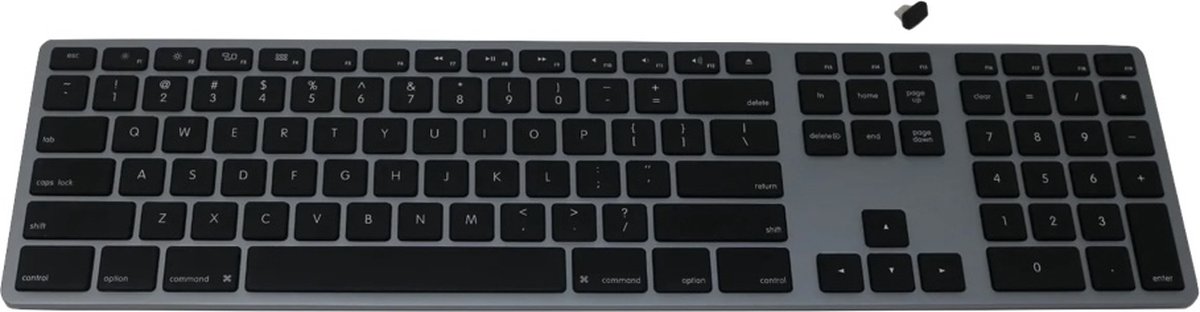 Matias FK418DCB-DE Wireless USB-C® Aluminum Keyboard for Mac – QWERTZ – Duits – Space grijs