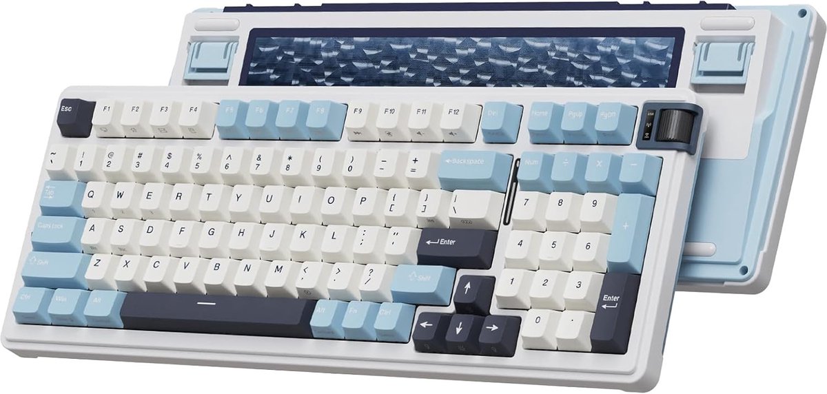 KZZI K98 - Toetsenbord - Polar White - Rainbow Switch
