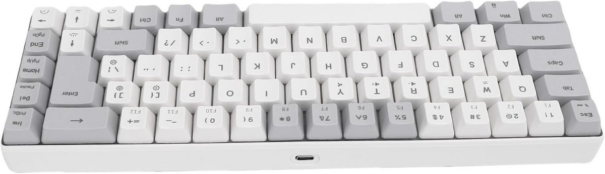 Compact 60% Mechanisch Gaming Toetsenbord met RGB Verlichting en Ergonomisch Ontwerp