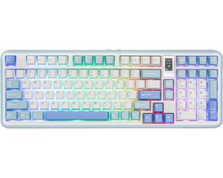 Draadloos Gaming Toetsenbord met 1.06 Inch Scherm en Hot Swappable Mechanische Toetsen