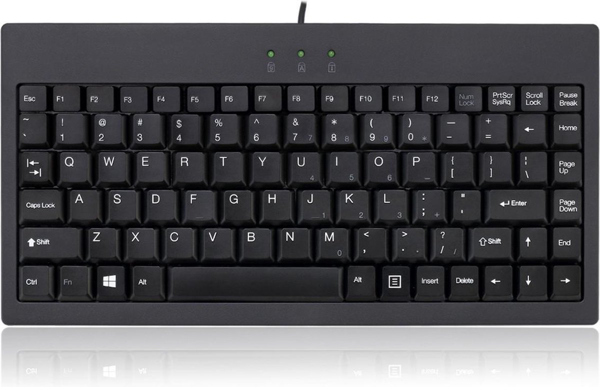Adesso AKB-110B EasyTouch - Mini toetsenbord - Compact USB toetsenbord