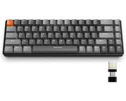 60% Compact Mechanisch Gaming Toetsenbord - 68 Toetsen Draadloos met Dual Mode Ontvanger