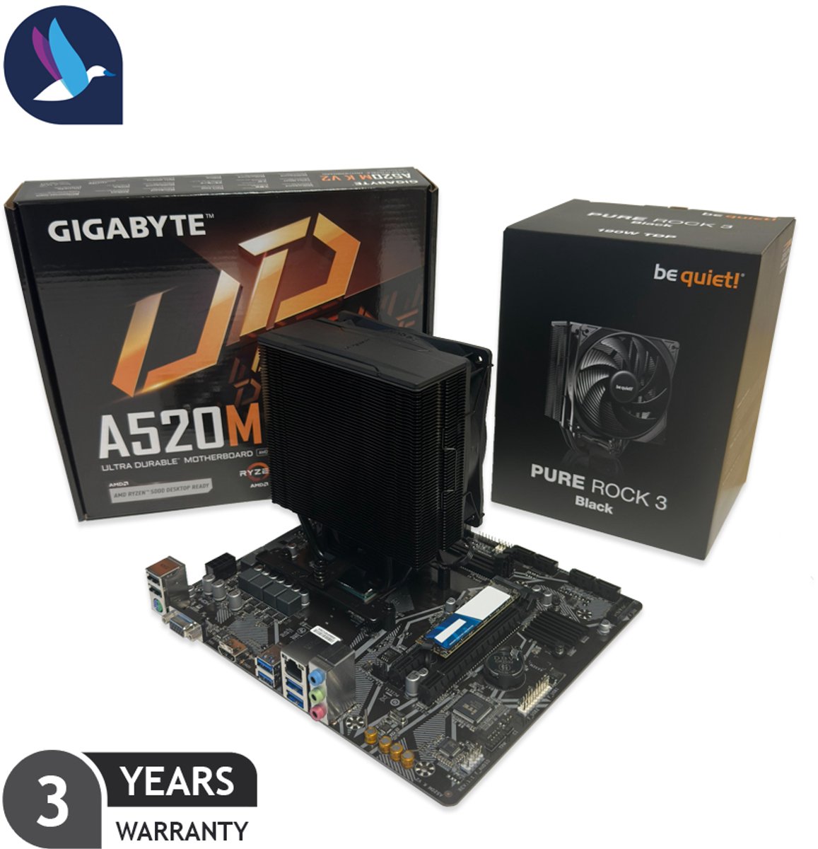 Kooiker AMD Upgrade-kit - Ryzen 7 / 5700G | Gigabyte A520M | 1 TB SSD - NVMe | Windows 11 Pro