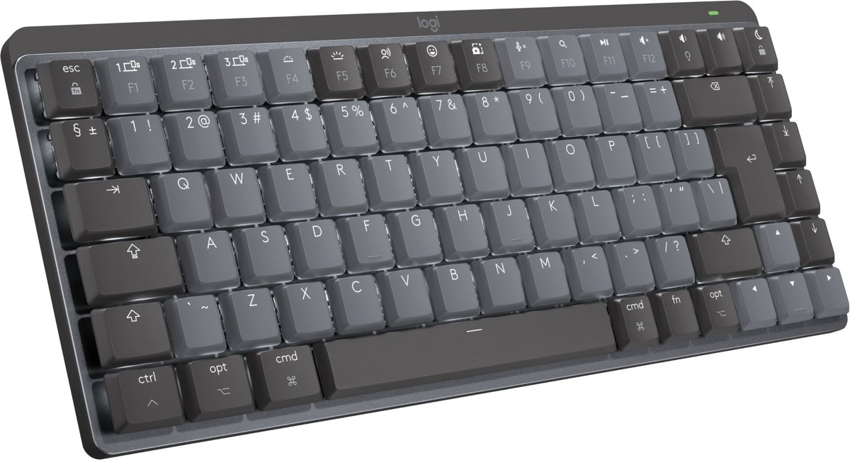 Logitech MX Mechanical Mini voor Mac - Draadloos Toetsenbord - QWERTY US - Graphite - Zwart