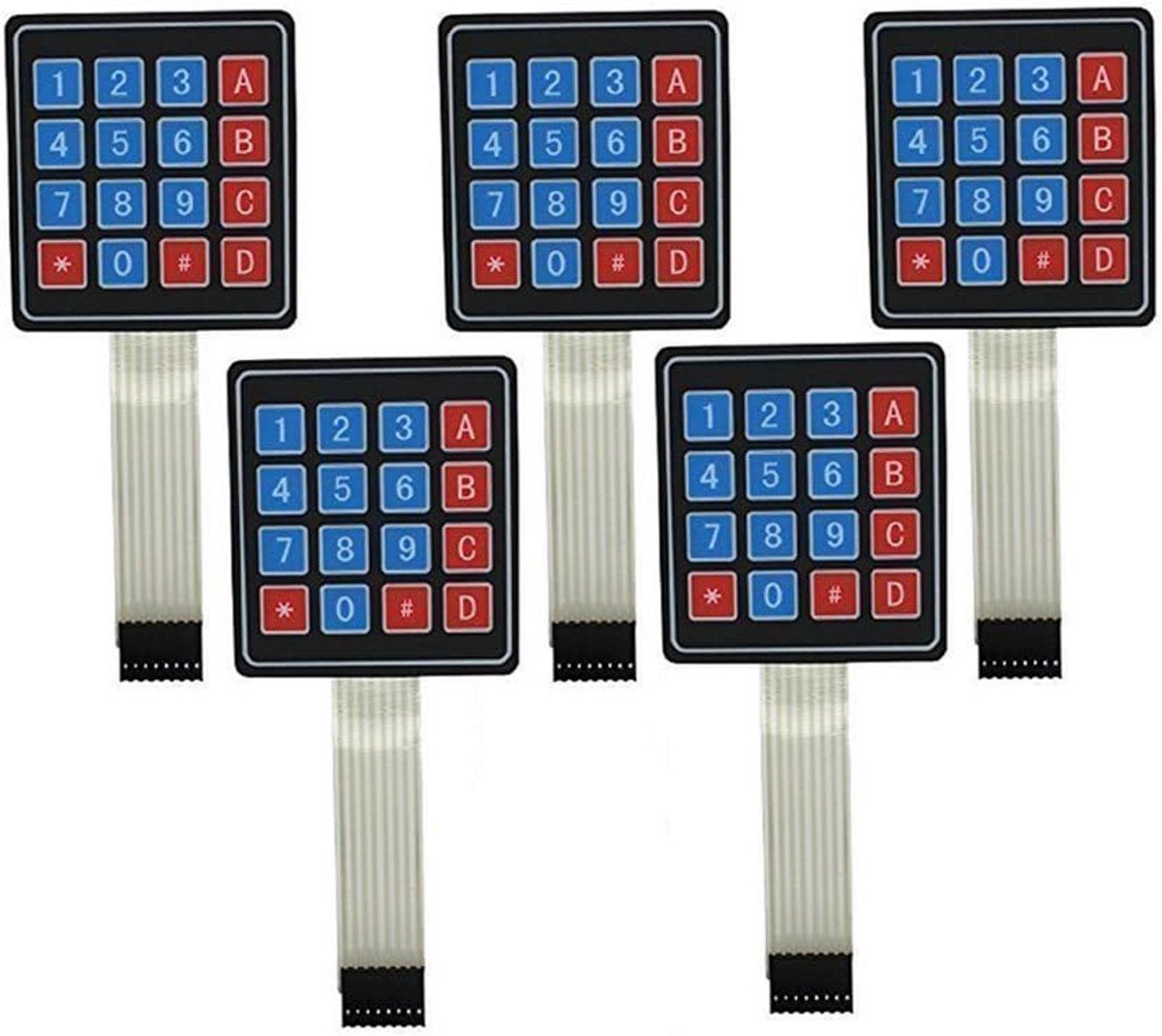 Universeel 16-toets membraantoetsenbord voor Arduino en elektronica projecten