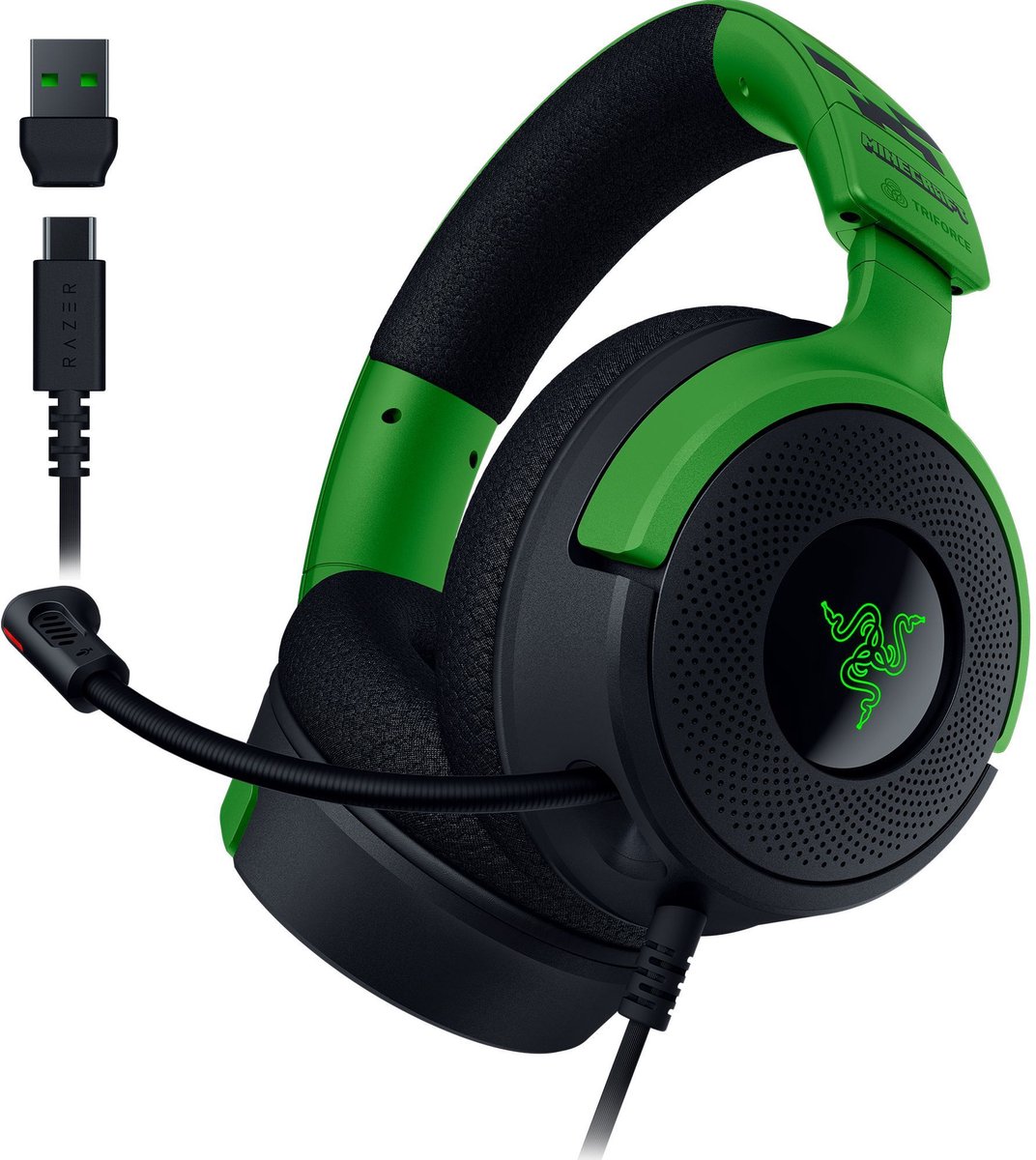 Razer Kraken V4 X - Gaming Headset - Chroma RGB - PC, Console & Mobiel - Minecraft Edition