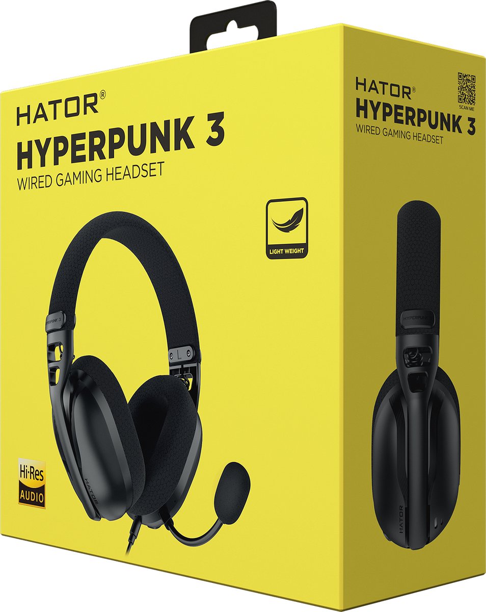 HATOR Hyperpunk 3 Headset Bedraad In-ear Gamen Zwart