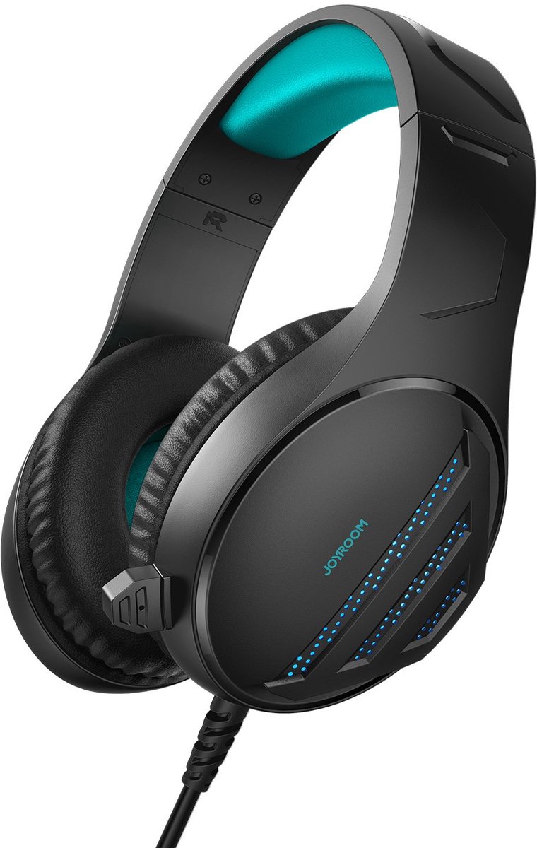 Joyroom JHead gaming headset over‑ear – 50 mm drivers – 3,5 mm – Zwart