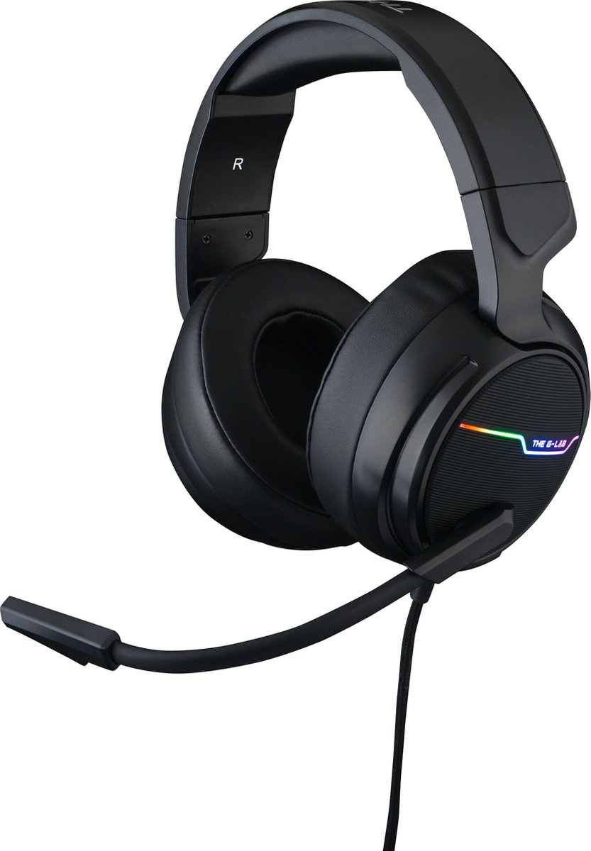 the-g-lab The G-Lab Korp Thallium RGB Surround Gaming Headset - USB - Windows