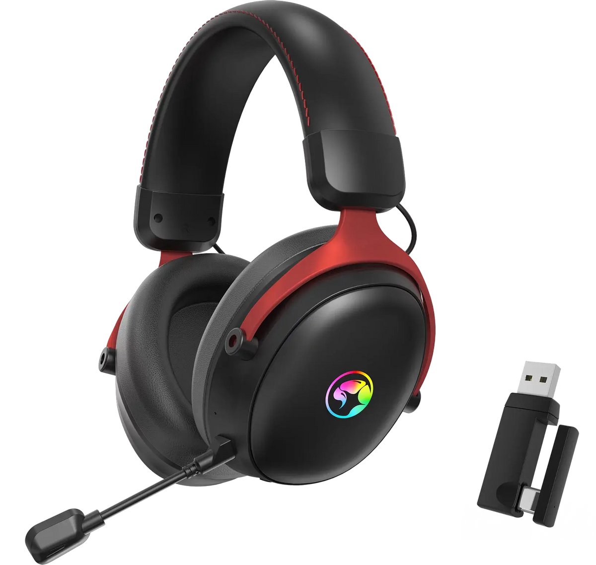 Marvo draadloze gaming headset Tactic X Pro – Trimode – bluetooth en 2.4 Ghz