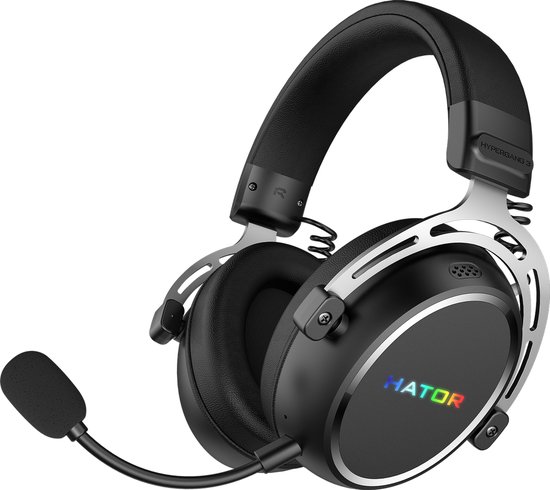 HATOR Hypergang 3 Wireless Headset Draadloos Hoofdband Gamen USB Type-C / USB Type-A Bluetooth Zwart