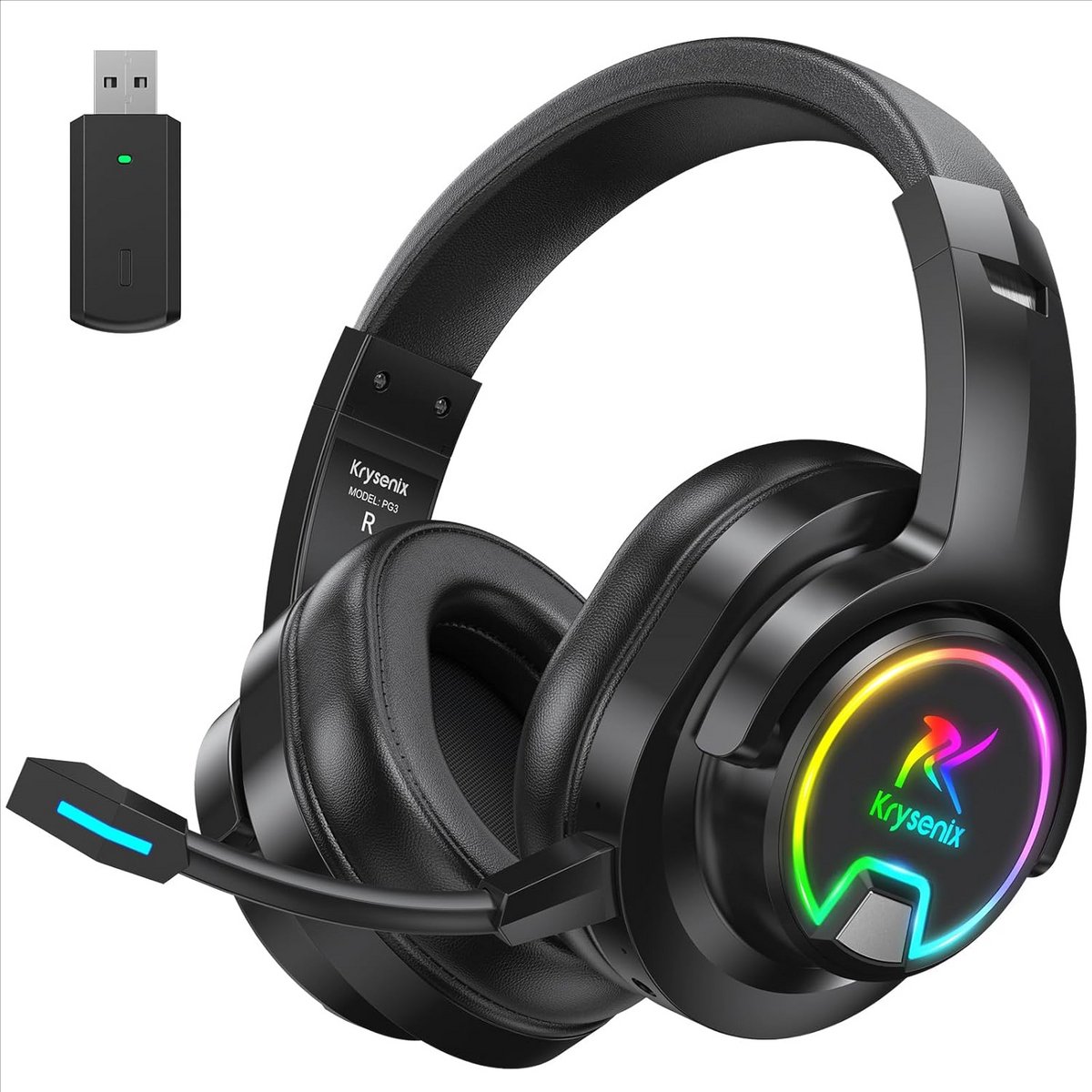 Draadloze Gaming Headset met 7.1 Surround Sound voor PS5, PS4, PC & Switch