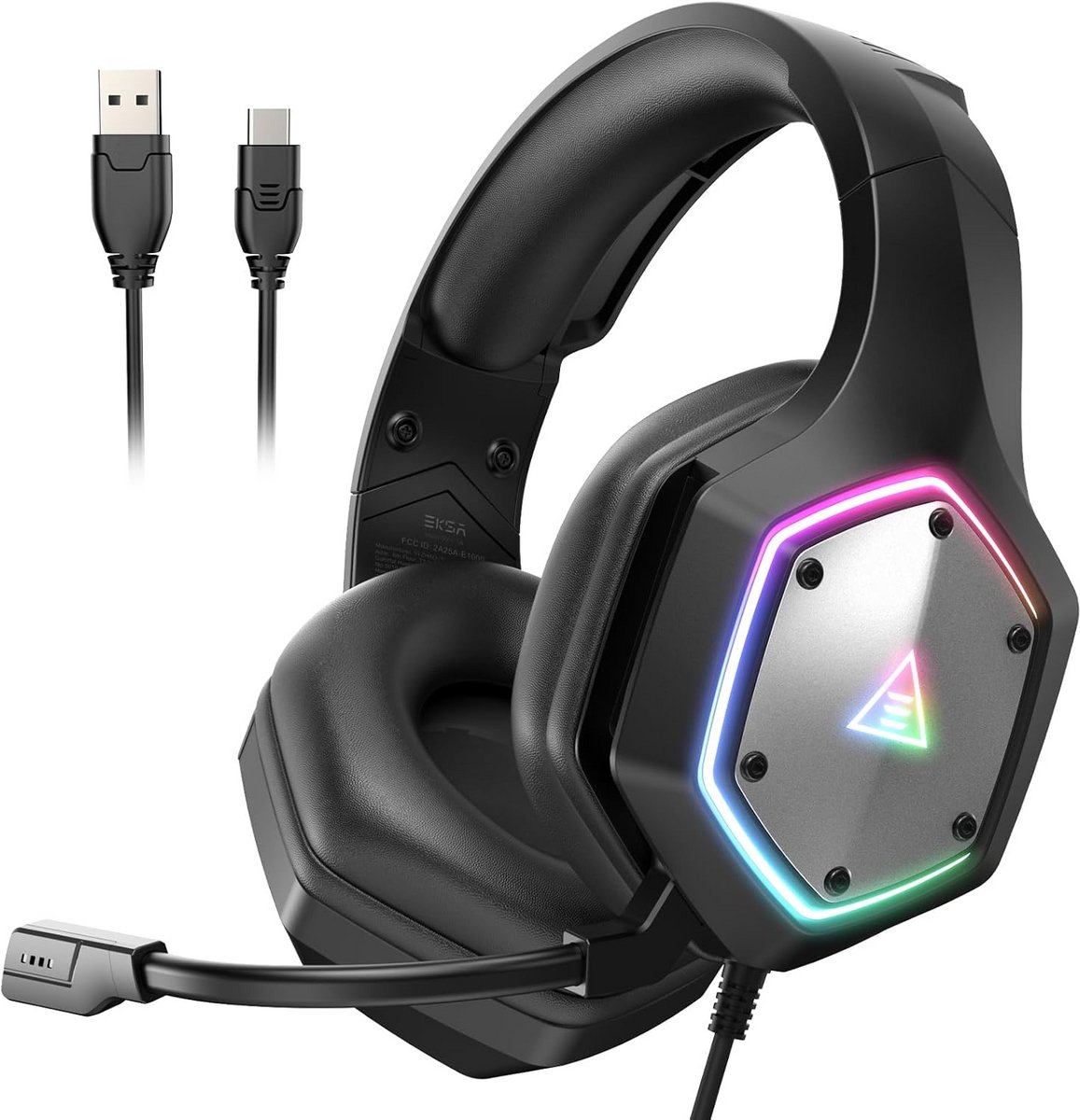 Gaming Headset met 7.1 Surround Sound USB/Type-C en Microfoon voor PC, PS4, PS5