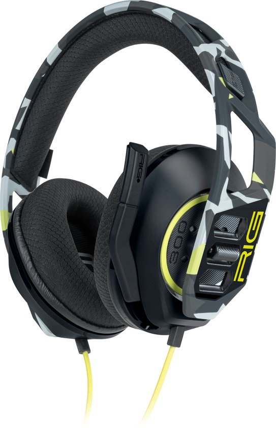 NACON RIG 300 HSW Pro Bedrade Gaming Headset - PS5 & PS4 - Acid Camo