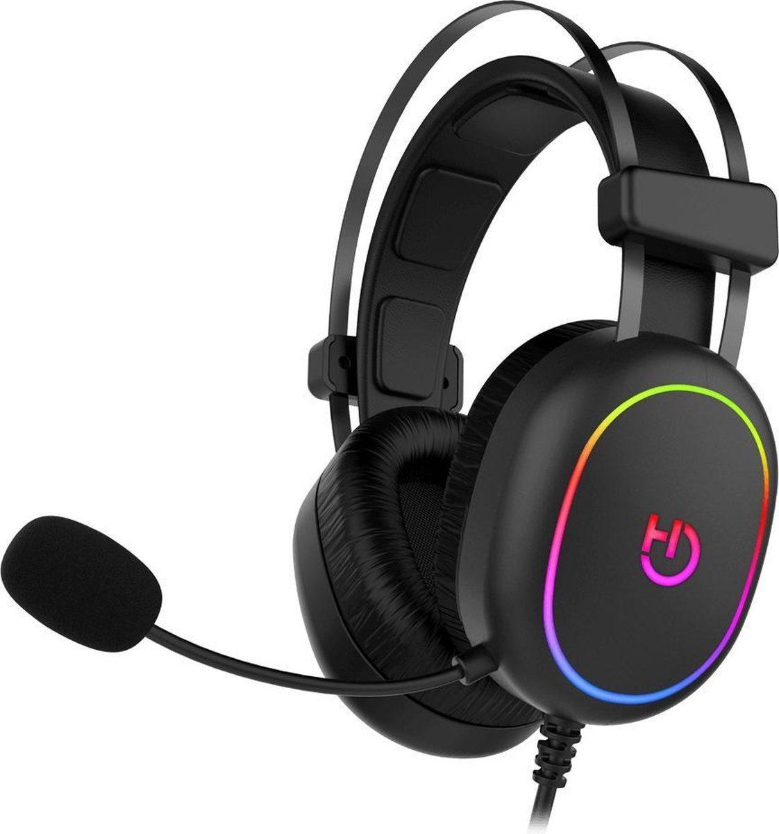 hiditec Gaming Earpiece with Microphone Erys ARGB Black Multicolour