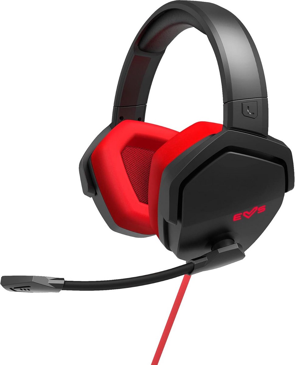 Gaming Headset met 7.1 Surround Sound, LED Verlichting en Microfoon - Over-Ear Rood