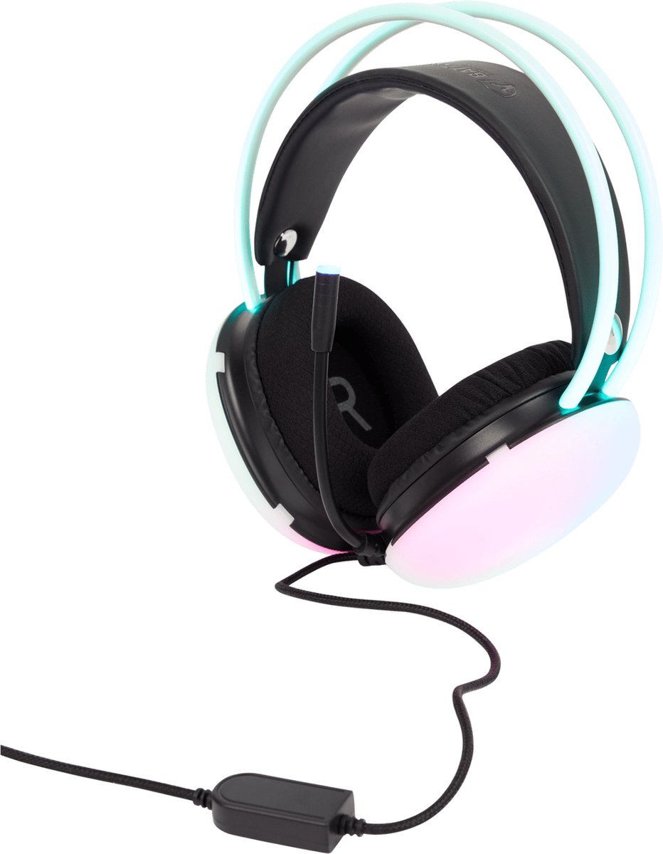 Nextron - gaming headset game koptelefoon led bluetooth draadloze gaming led RGB merk: Battletron