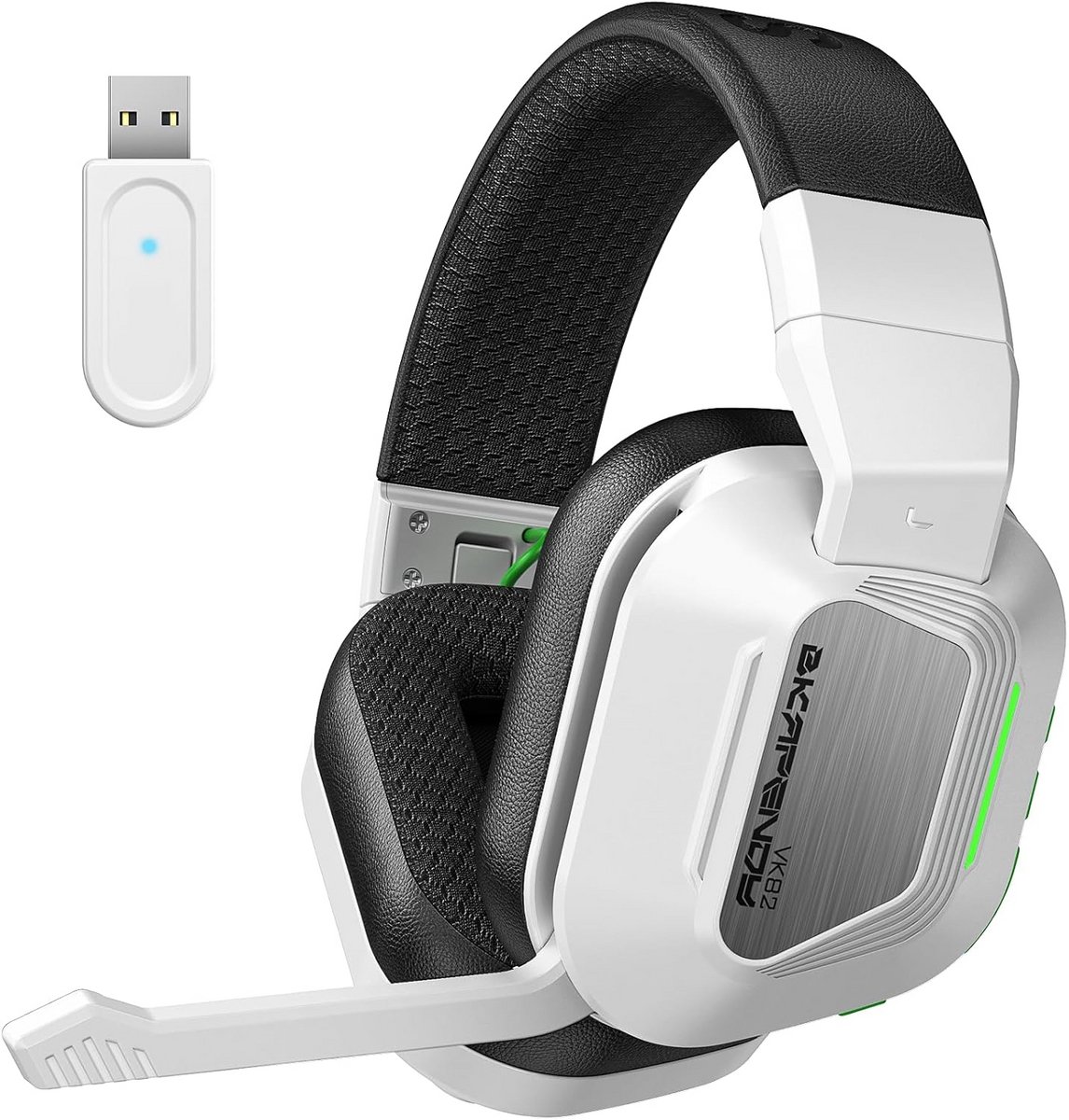 Draadloze Gaming Headset met Microfoon voor PC, PS5, PS4 en Mobiel