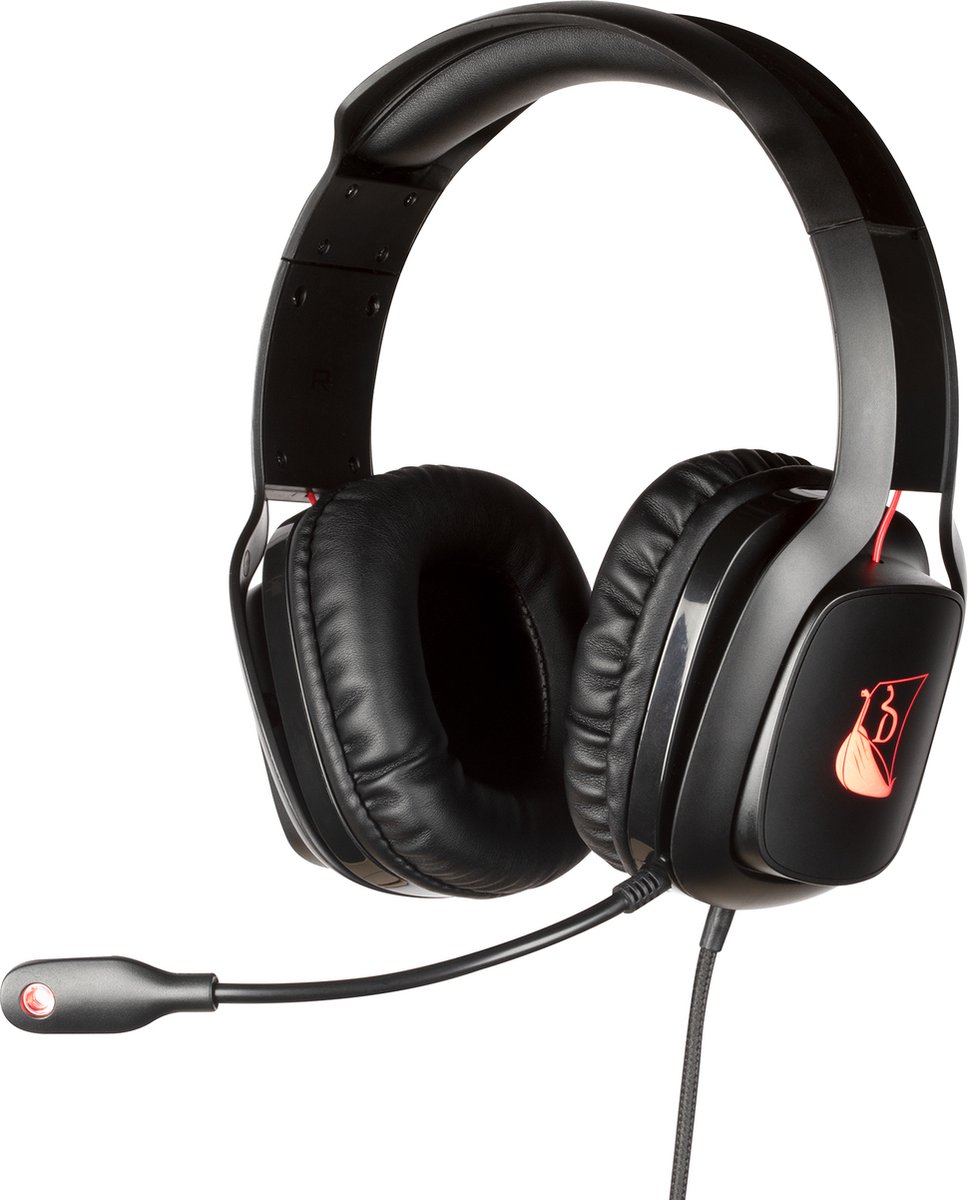 Konix Drakkar - pc gaming headset - Mistlur - backlight - afneembare micfroon - in-line afstandsbediening