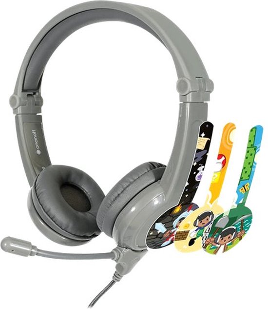 Buddyphones Galaxy grey - Hoofdtelefoon voor jonge gamers