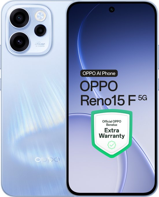 OPPO Reno15 F 5G 8+256GB Aurora Blue - Extra Warranty