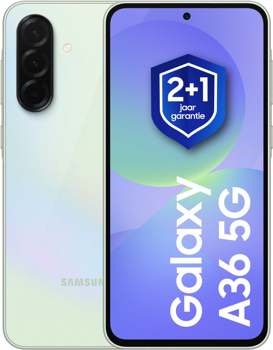 Samsung Galaxy A36 - 5G - 256GB - Awesome Lime + 1 jaar extra garantie