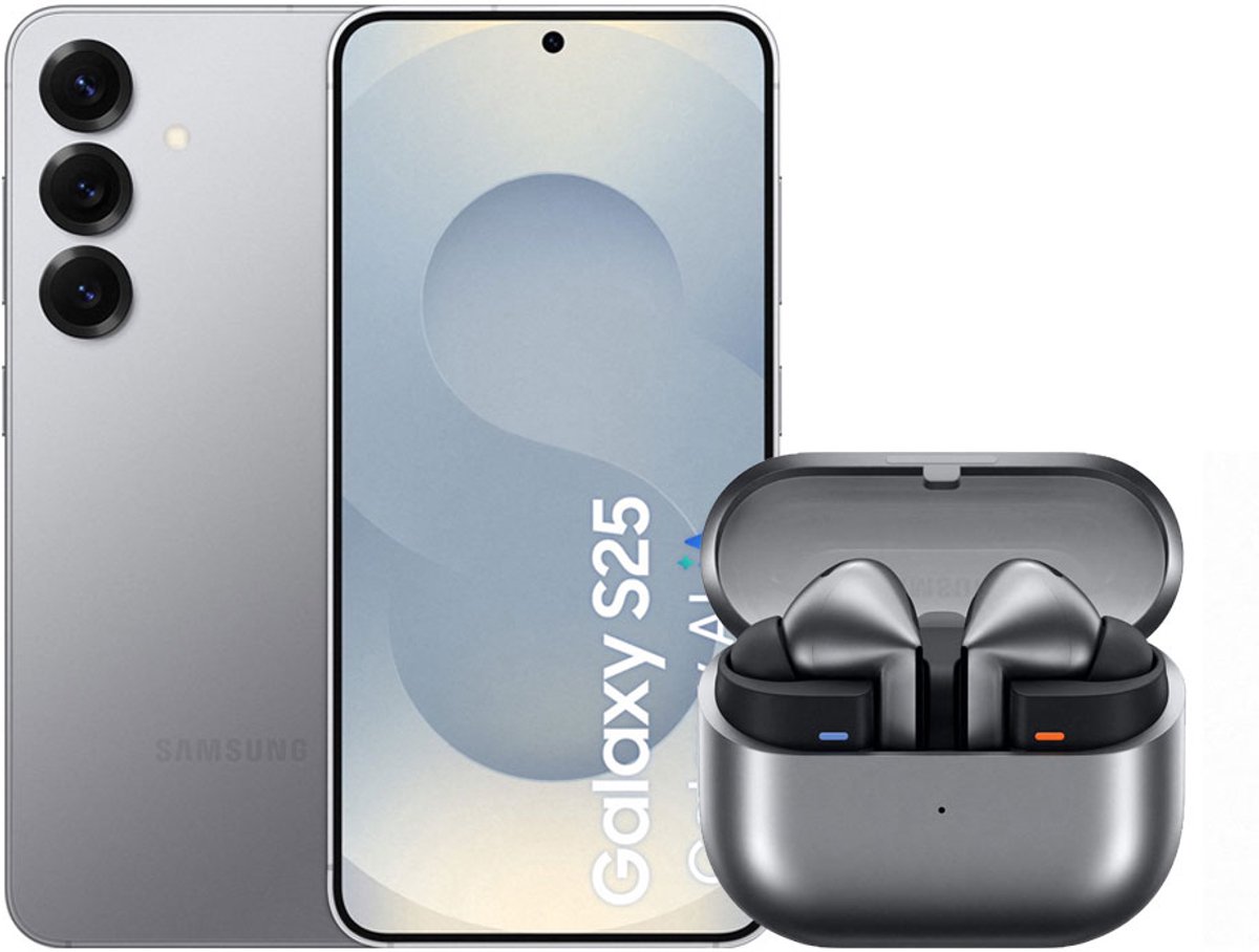 Samsung Galaxy S25 5G - 256GB - Silver Shadow + Galaxy Buds3 Pro